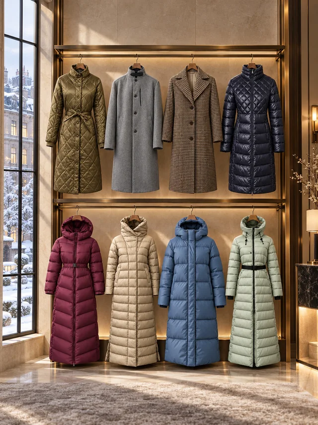 Long lines: A wardrobe study in length, texture and proportion.