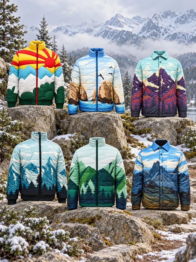 Surface: The landscape moves from the horizon to the garment.