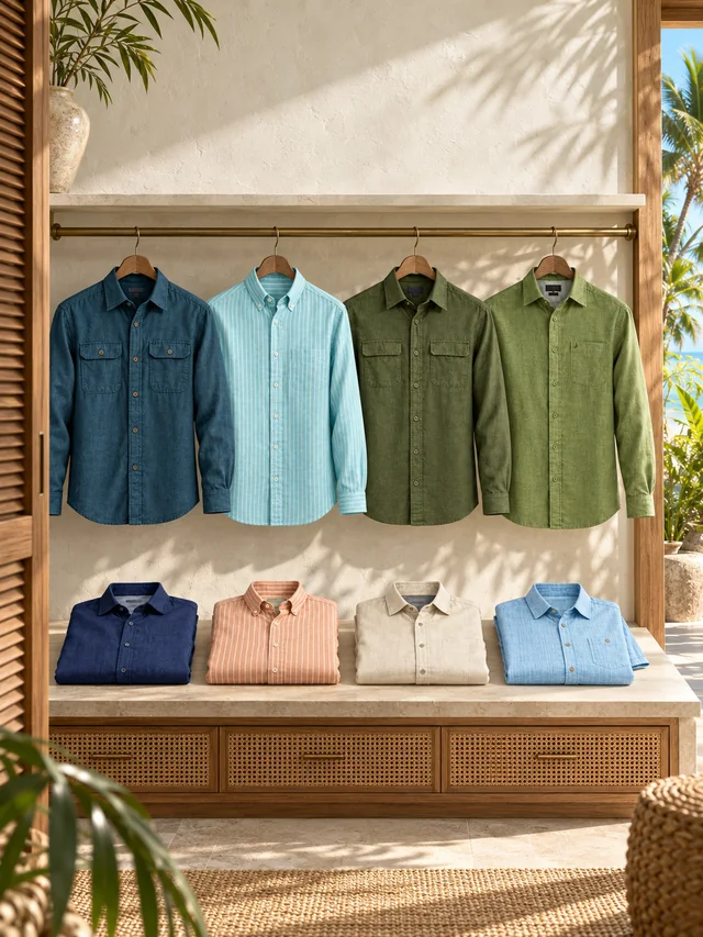 Light / air: Garden light, open doors and an easy wardrobe.