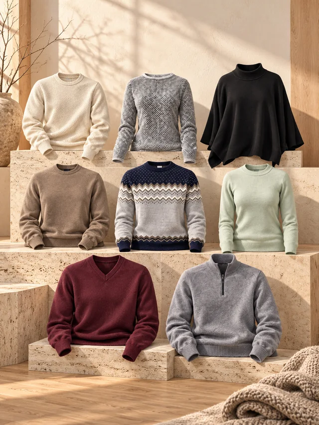 Soft structure: A sculptural study of rib, neckline and silhouette.